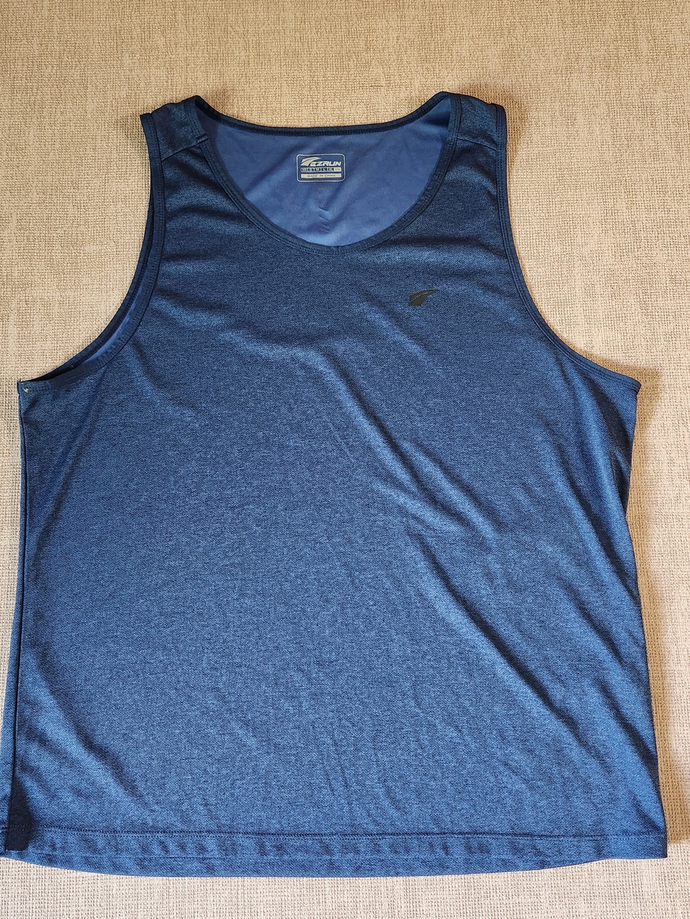Men's Navy Performance Tank Top by EZ Run